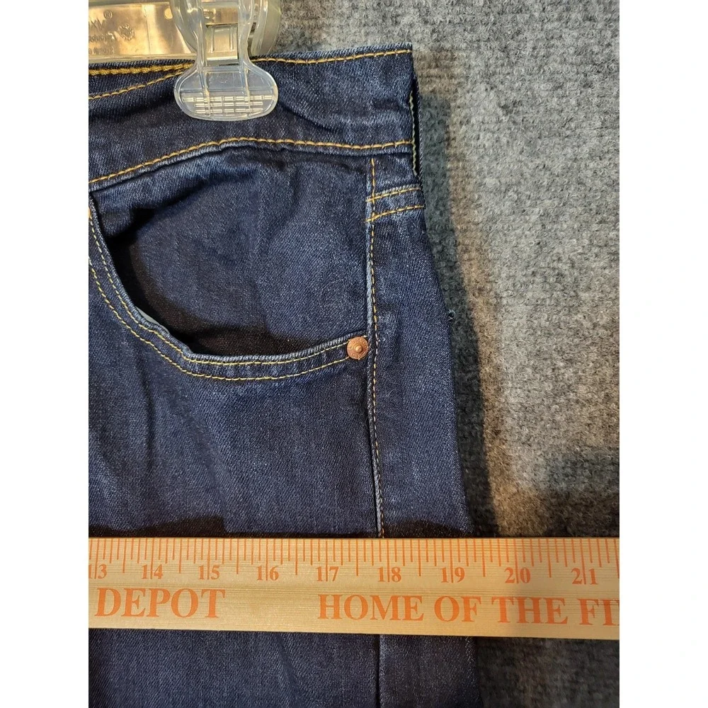 Levis 505 Mens Jeans Regular Fit Straight Leg Dark Wash‎ Denim Size W32 L30 Work